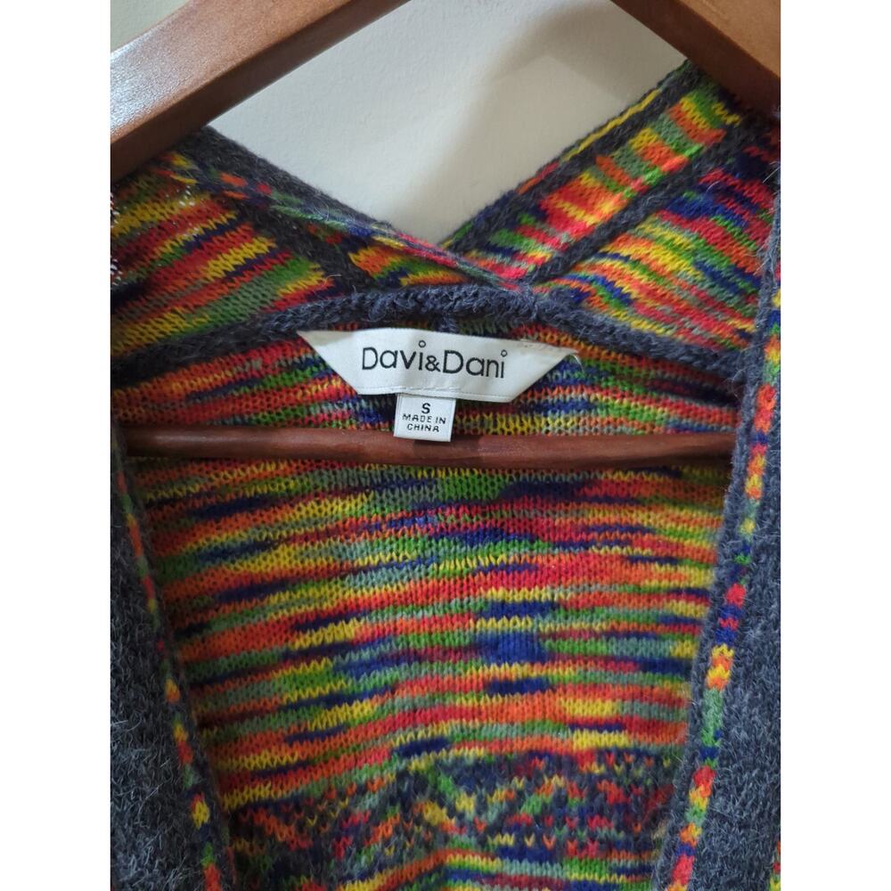 Davi & Dani Colorful Tassel Open Front Sweater - image 2